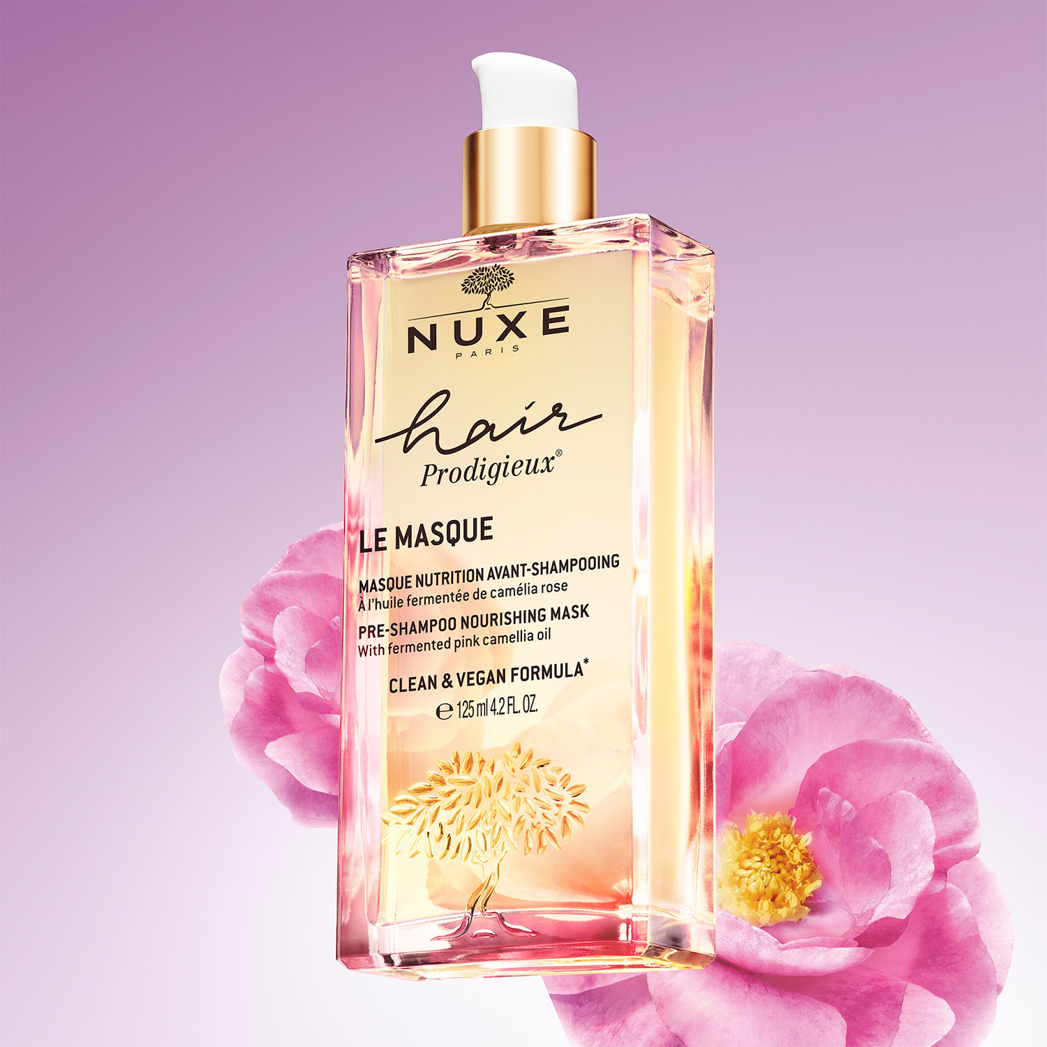 HAIR PRODIGIEUX PRE-SHAMPOO NOURISHING MASK NUXE (MASCARILLA NUTRITIVA CON ACEITE DE CAMELIA PARA ANTES DEL SHAMPOO)